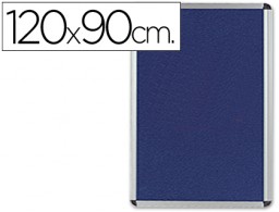 Tablero de anuncios Q-Connect 120x90cm. tapizado azul